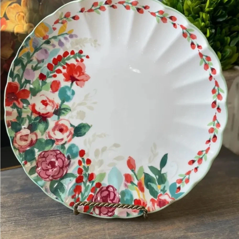 Pioneer Woman Painted Meadow Floral Flower Pattern Dinner Plate